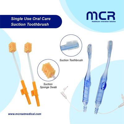 Un buon prezzo. Spugna dentale usa e getta di grado medico Spazzolino orale con aspirazione per la pulizia della bocca in linea