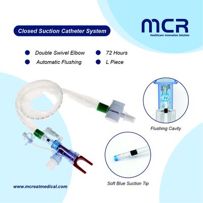 Good price Automatic Flushing Disposable Closed Suction Catheter 72 Hours online