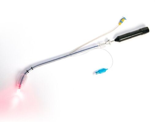 Good price Red Light Rigid Stylet Steel Video Nasopharyngoscope with Handle Usableness Medical Equipment online