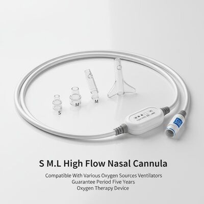 قیمت خوب S M L کانولای بینی با جریان بالا سازگار با منابع مختلف اکسیژن دستگاه های تهویه نفس دوره گارانتی پنج سال دستگاه اکسیژن درمانی آنلاین